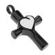 thumbnail image 4 of 6x Crucifijo de Acero Inoxidable Yuxing Corazón Negro 3 Piezas, 4 of 4