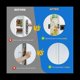 thumbnail image 3 of de Bola para Puerta de ClóSet, de Bola para Puertas Interiores, de Rodamiento de Bolas Ajustable Dual Plateado, Paquete de 4, 3 of 5