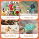 thumbnail image 5 of Juego de toallas para perros, bata ajustable de microfibra Pawyee L Blue Dino, 5 of 8