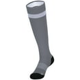thumbnail image 5 of High Five L Impact+ Soccer Socks Graphite/White/Black 329120, 5 of 5