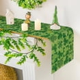 thumbnail image 4 of EGNMCR St Patricks Day Decorations, St. Patrick's Day Table Flag Green Clovers Patterns Heat Insulating And Prevention Of Pollution Linen Tablecloth Home Decoration Polyester tables runner, 4 of 6