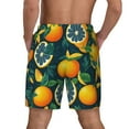 thumbnail image 4 of Uemuo Fresh Orange Pattern Mens Swim Trunks Quick Dry Board Shorts with Mesh Lining, Stretch Beach Shorts Quick Dry No-Chafing Board Shorts-3X-Large, 4 of 9