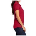 thumbnail image 4 of Yellow Rooster Womens Short Sleeve Pinpoint Mesh Zip Polo Rich Red 4XL, 4 of 4