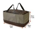thumbnail image 3 of Bolsa para leña con 2 asas, resistente, de pie, impermeable y forrada: perfecta para transportar leña, acampar y hacer fogatas., 3 of 5