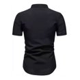thumbnail image 4 of Camisa Cuello Mao Manga Corta Hombre Vestir Caballero, 4 of 8