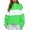 Green, variant on Womens Color-Block Sweatshirts Half Zipper Long Sleeve Striped Pullover Tops Graphic Oversized Pullover Shirts Blue L