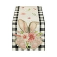 thumbnail image 6 of Easter Linen Table Runner & Placemat Set - Heat-Resistant Tablecloth for Kitchen/Party Tables, Durable Linen Decor for Easter Brunch & Gatherings, Elegant Spring Holiday Table Accent, 71*13in, B, 6 of 7