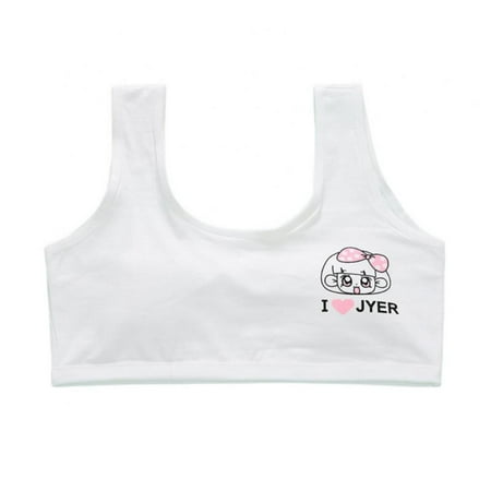 

Bra for Girls 7-12 years Underwear Tops for Teens Cotton Kids Girl Sports Bra Children Sport Training Bras Tank Children Undies