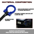 thumbnail image 5 of Xotic Tech Sport Track Racing Style CNC Aluminum Screw-on Tow Hook Front Bumper Compatible with Mazda 3 6 CX-5 MX-5 or Cadillac XLR or Chevrolet Corvette (Blue), 5 of 8