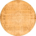 thumbnail image 1 of Ahgly Company Indoor Round Abstract Orange Contemporary Area Rugs, 3' Round, 1 of 1