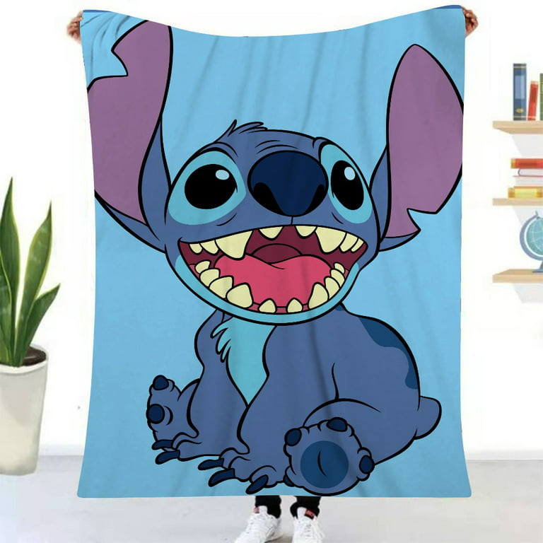 Lilo & Stitch Blanket Flannel Fleece Bedding Blankets All Season Ultra Soft for Bed Couch Chair Fit Kids and Adults/XXS-80*120cm, Other