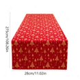 thumbnail image 3 of 2026 Christmas Home Party Decoration 28x275cm Christmas Table Runner Gold Foil Christmas Tree Print Holiday Table Runner Decorative Table Linen For Xmas Dinner Party Home Kitchen Dining, 3 of 7