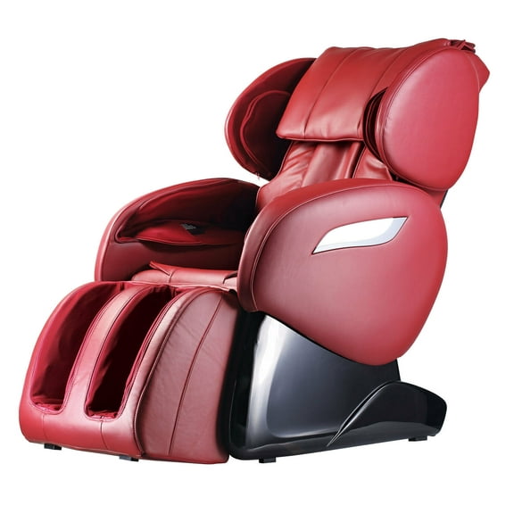 Massage Chair Zero Gravity Full Body Electric Shiatsu Massage Chair Recliner with Foot Rollers Built-in Heat Therapy Air Massage System Stretch Vibrating for Home Office,Black