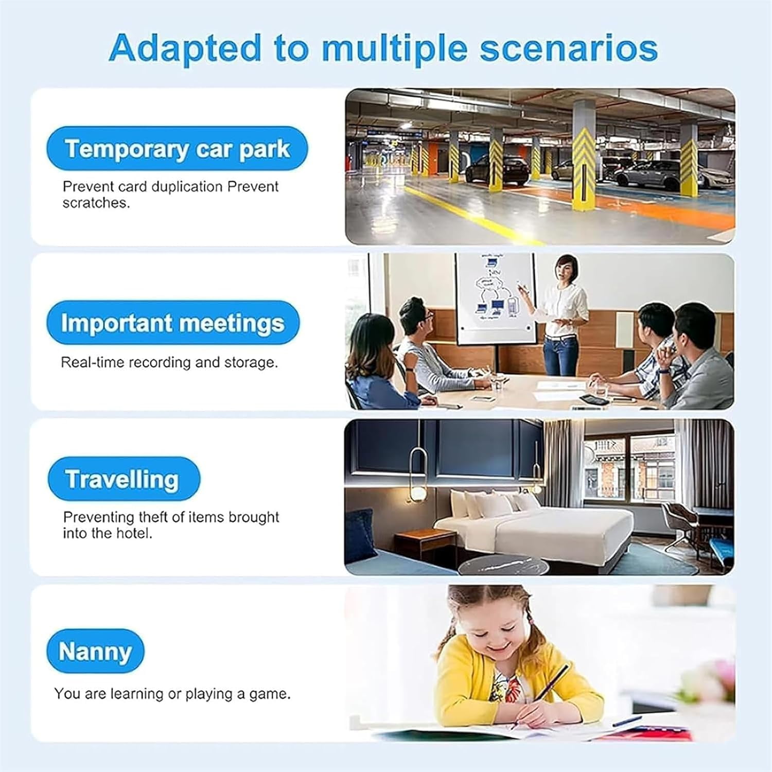 Mini Full HD Security Camera, Small Indoor Outdoor Camera with Remote View, Compatible with Android and iOS, Baby, Pet Monitor, Car Guard