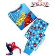 thumbnail image 3 of Marvel Unisex Kids Blue Short Sleeve Long Leg Pyjama Set, 3 of 7