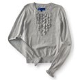 thumbnail image 1 of Aeropostale Womens Pullover Knit Sweater, Grey, Juniors, Medium, 1 of 1