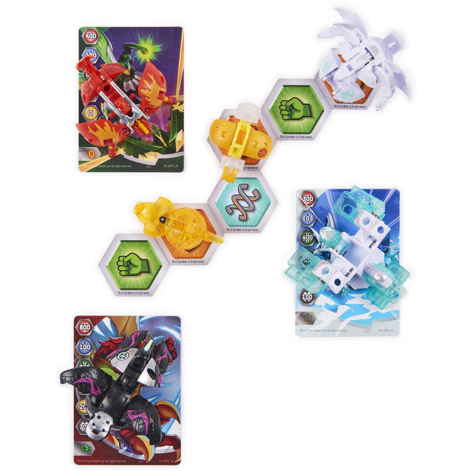 Bakugan Evolutions, Battle Strike Pack Neo Hydorous et Babadrill, 6 figurines articulées Bakugan, 9 cartes à collectionner et 8 BakuCores, jouets pour garçons à partir de 6 ans