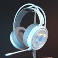 thumbnail image 2 of PSH-200 Auriculares Estéreo para Juegos con Cable Juego de Computadora Auriculares con Cancelación de Ruido en La Oreja con Micrófono Orejeras Suaves blanco Macarena Auriculares para juegos con cable, 2 of 6