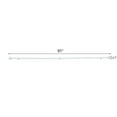thumbnail image 7 of 42''-126'' long Adjustable Metal Curtain Rod Set Round Finials Decorations, 7 of 7