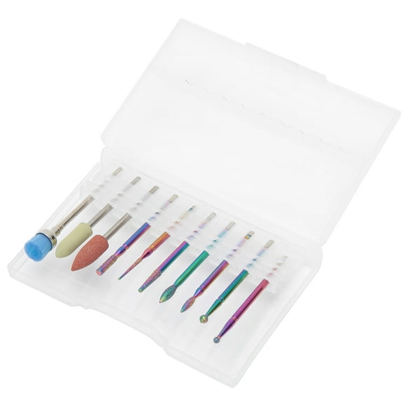 Cabezal para pulir uñas BuyWeek 10 piezas acero de tungsteno
