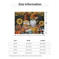 thumbnail image 5 of Uemuo Welcom Fall Printed Throw Blanket for Couch, Fluffy Fuzzy Blankets for Bed, Sofa, Cozy Flannel Faux Fur Blanket-80"x60", 5 of 6