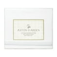 thumbnail image 3 of Aston & Arden Sateen 4-Piece Sheet Set (Queen Bed Size), Luxury 600 Thread Count, Silky Sateen Cotton, Pristine White with Fine Baratta Embroidered 3-Stripe Hem, Stone Grey, 3 of 7