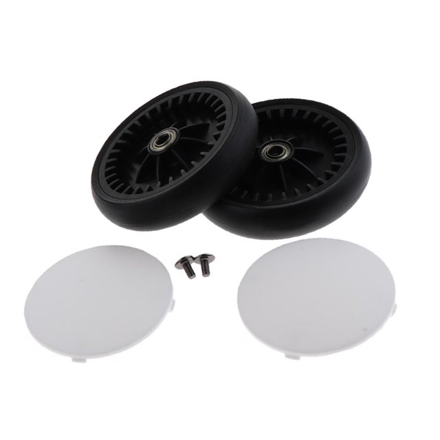 1 Par Rueda De Repuesto Rueda Rueda Dentera O Rueda Trasera Ruedas Para Cochecito Carrito De Carrito De Carrito De Compra 1 par de rueda trasera Sunnimix Rueda de cochecito