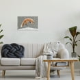thumbnail image 2 of Stupell Industries Jumping Fox Winter Snowfall Holiday Painting Unframed Art Print Wall Art, 2 of 6