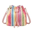 thumbnail image 1 of segolike Bucket Hobo Purse Lightweight Shoulder Bag for Dating Traveling Summer Beach, 1 of 9
