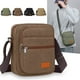 thumbnail image 1 of Bolso Bandolera Impermeable para Hombre - Mochila de Lona con Múltiples Compartimentos y Correa Ajustable para Deportes Al Aire Libre y Uso Diario, 21 X 18 X 6 Cm, 1 of 6