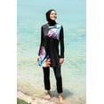 thumbnail image 5 of Lycra Black Burkini Modest Swimwear M2224 USA, 5 of 5