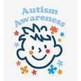 thumbnail image 5 of Playful Puzzle Pieces Autism Awareness Adult White Long Sleeve Hoodie-XXL, 5 of 6