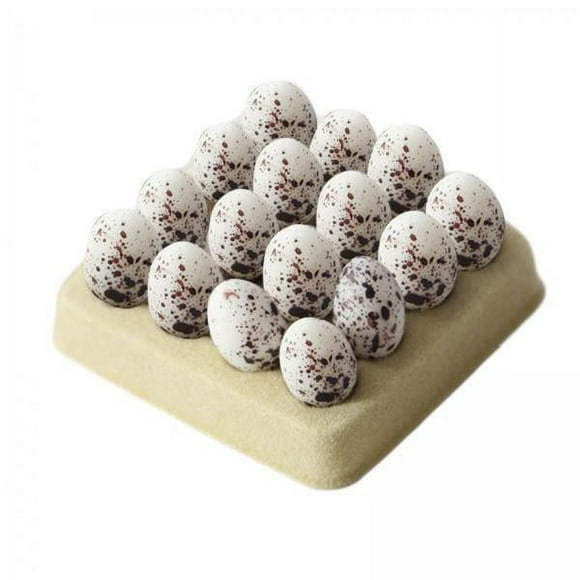 Lipstore 5x1:6 Dollhouse Miniature Eggs Kitchen Accessories for Dining Room White Brown
