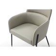 thumbnail image 6 of Whiteline DAC1842P-LGRY Faux Leather Modern Living Heidi Dining Armchair, Light Grey, 6 of 7