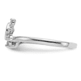 thumbnail image 4 of Lab Diamond 14K White Gold Swirl Ring For Women Solitaire Enhancer Guard Wrap Ring -Diamond Unique Bridal Jewelry Gift for Her, 4 of 5