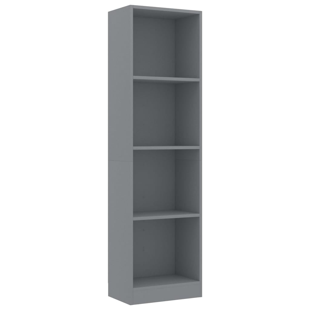 Kepooman 4-layer Modern Floor Cabinet, Home Book Cabinet,Side Corner Storage Cabinet for Kitchen, Wood White Kepooman 4-layer Modern Floor Cabinet, Home Book Cabinet,Side Corner Storage Cabinet for Kitchen, Wood White