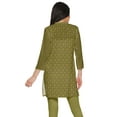 thumbnail image 3 of Moomaya Short Poly Crepe Tunic Dresses Women Printed Kurti Mini Summer Wear, 3 of 5