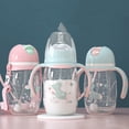 thumbnail image 2 of Taza de agua de dibujos animados para niños recién nacidos, vasos de alimentación para bebés con pajitas, botellas de agua a prueba de fugas, vasos portátiles para niños, bebedero para exteriores, 2 of 4