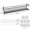 thumbnail image 2 of 4 Tier Spice Rack Organizer, Punch-free Hanging Spice Racks for Kitchen Wall Cabinet, Metal Black, 2 of 7