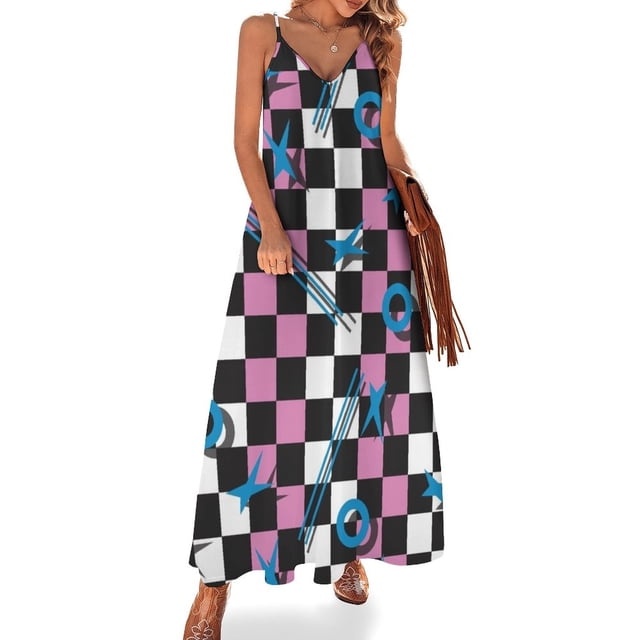Vestido sin mangas de los años 80, vestido de mujer, ropa para mujer, vestidos para mujer 2024