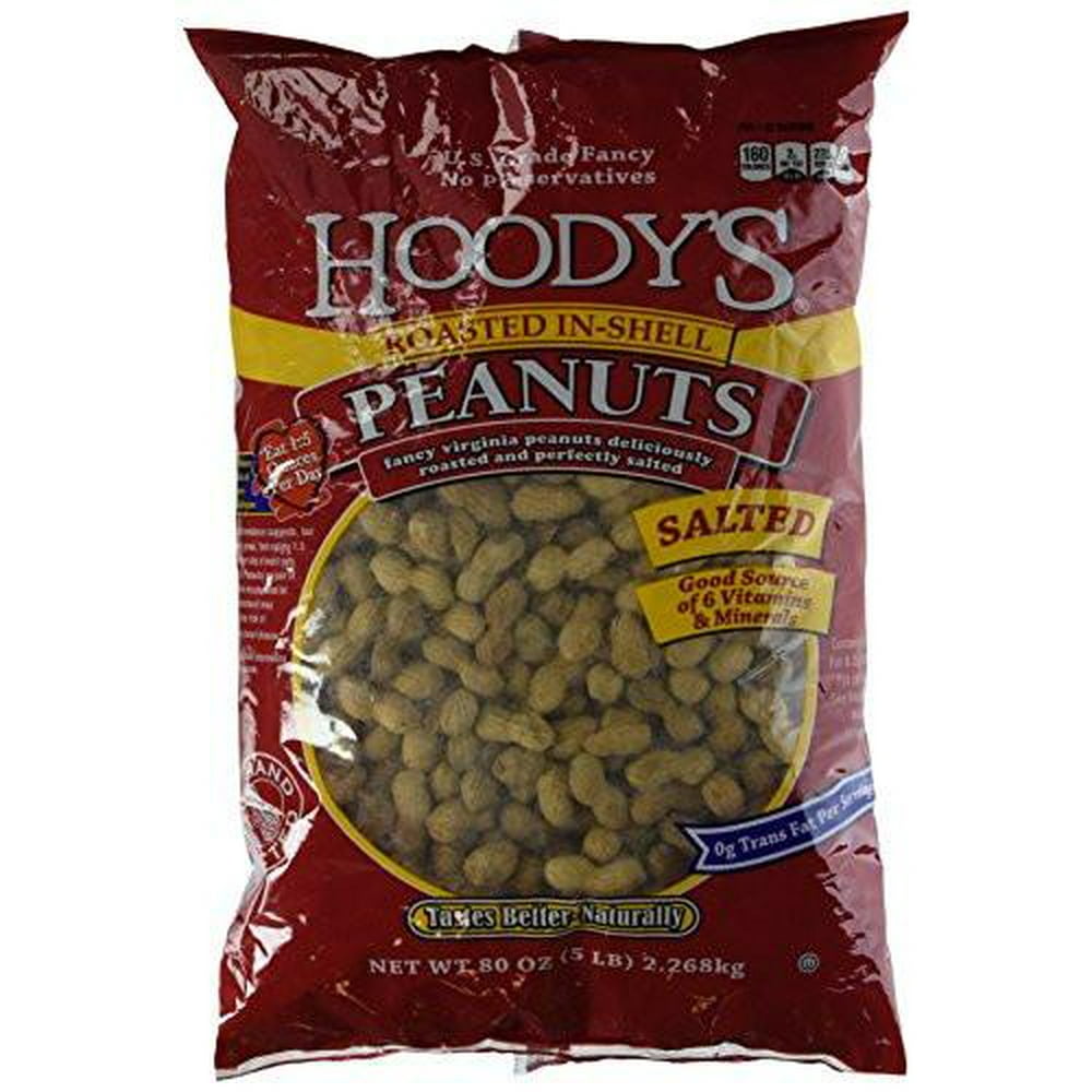 Hoody's Roasted & Salted Peanut In Shell, 80 Oz