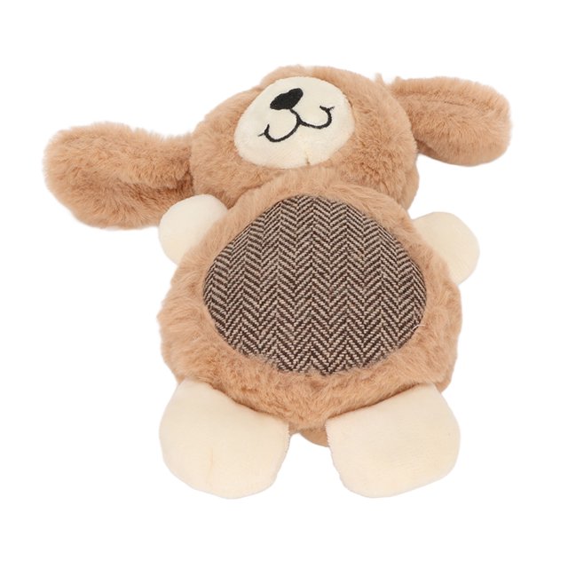 Dog Plush Dog Toy Squeaky Soft Teeth Cleaning Interactive Cute Stuffed Pet Chewing Toy For Small Medium Dogs