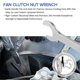 thumbnail image 4 of E34 E39 E36 E46 E90 32mm Fan Clutch Nut and Water Pump Bracket Tool Kit Removal Set Silver SZRH, 4 of 5