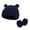 Navy, variant on Besolor Newborn Baby Hats and Mittens Set Infant Toddler Cute Bear Ear Beanie Cotton Caps Gloves Hats for Boys Girls