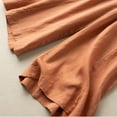 thumbnail image 4 of Fancifize Womens Linen Pants Palazzo Wide Leg Casual Loose Elastic Waist Beach Pants Summer Lightweight Lounge Trousers with Pockets, 4 of 5