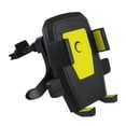 thumbnail image 1 of Soporte de teléfono para ventilación de coche, estable, universal, con almohadillas de goma antideslizantes integradas, 360 grados Amarillo, 1 of 5