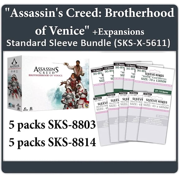 "Assassin's Creed: Brotherhood of Venice" All-In Compatible Sleeve Bundle (8803 X 4   8814 X 4)