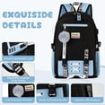 thumbnail image 5 of Gynky School Backpack for Teens Middle School Bookbag Fashion Student Bag Cute Aesthetic Teen Bookbag for  Women, 5 of 8