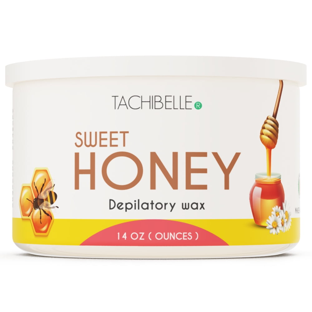 Tachibelle Depilatory Wax Sweet Honey Wax 14 Oz Professional Hair Removal Made in Italy