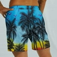 thumbnail image 6 of Aloohaidyvio George Mens Summer Hawaiian Beach Surf Pants With Pockets Quick Dry Sports Drawstring Shorts, 6 of 6